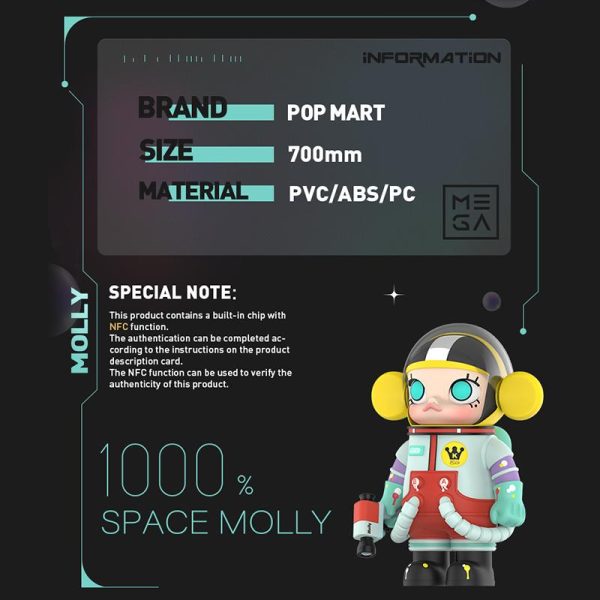 POP MART MEGA Space Molly 1000% Little Painter - Image 8