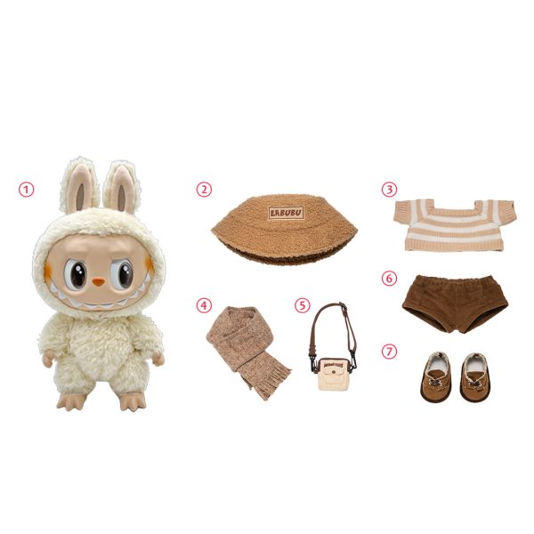 POP MART The Monsters LABUBU Dress be Latte Vinyl Plush Doll - Image 6