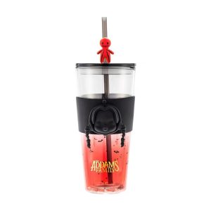 POP MART SKULLPANDA x The Addams Family Series Straw Cup