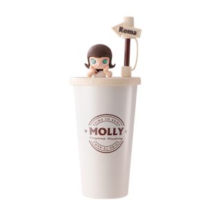 POP MART Molly Imaginary Wandering Series Straw Cup