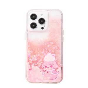 POP MART PUCKY Cherry Blossom Phone Case for iPhone 12/13 Series