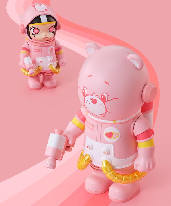 POP MART MEGA Space Molly 400%+100% Combo Love-a-Lot Bear - Image 2