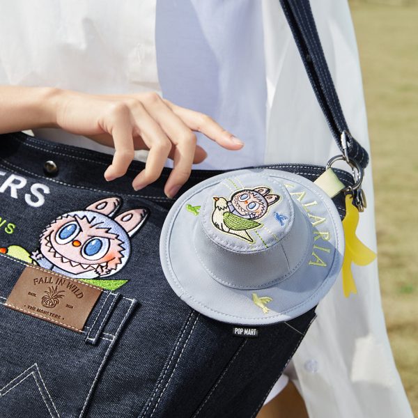 POP MART The Monsters LABUBU Fall in Wild Denim Tote Bag - Image 3