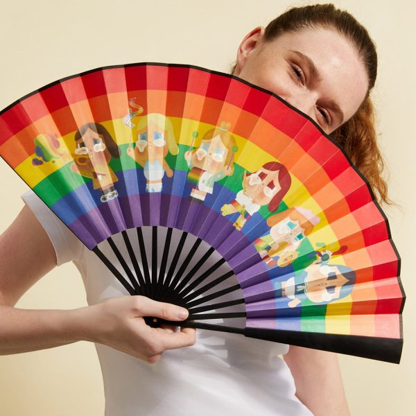 POP MART CRYBABY Cheer Up. Baby! Series Folding Fan - Image 2