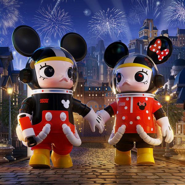 POP MART MEGA Space Molly 1000% Mickey & Minnie - Image 3