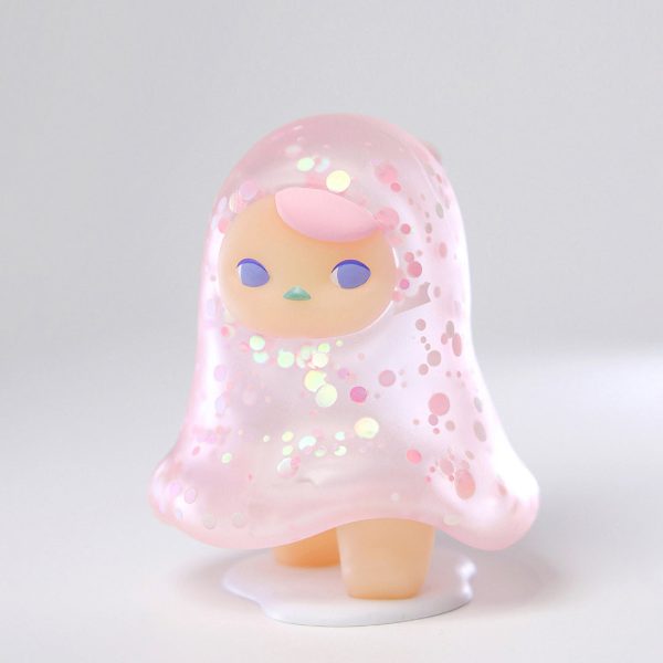 POP MART Pucky The Ghost Sparkle Pink Limited-edition Figurine - Image 2