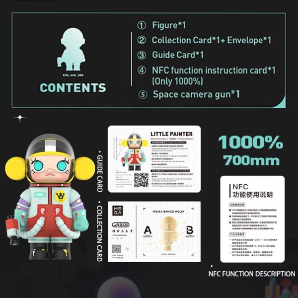 POP MART MEGA Space Molly 1000% Little Painter - Image 9