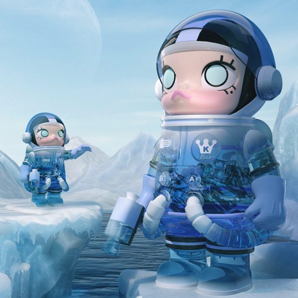 POP MART MEGA Space Molly 1000% Glacier - Image 3