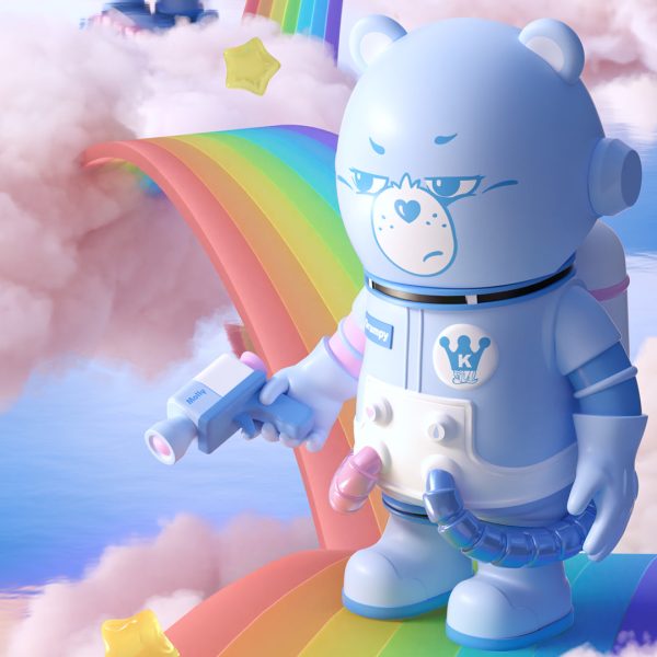 POP MART MEGA Space Molly 400%+100% Combo Grumpy Bear - Image 3