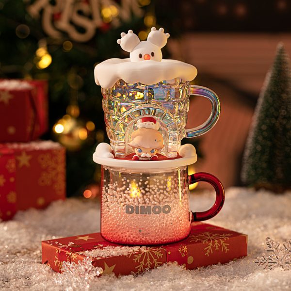 POP MART Dimoo Letters from Snowman Series - Stackable Cup Set - Image 3