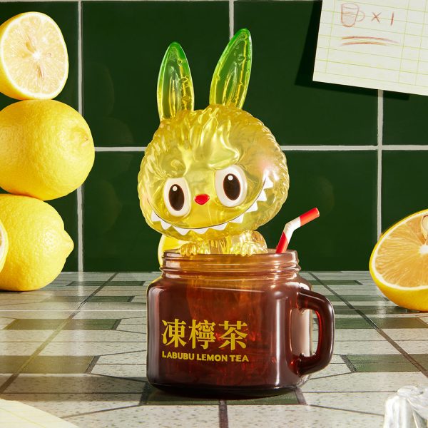 POP MART THE MONSTERS LABUBU Lemon Tea 100% Figurine - Image 2