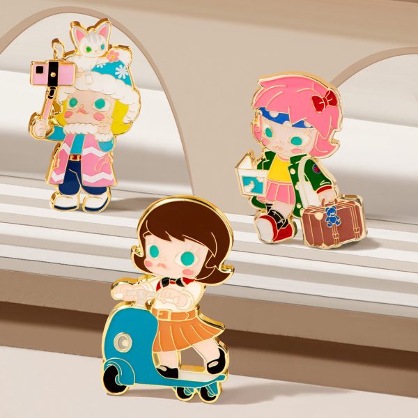 POP MART Molly Imaginary Wandering Series Enamel Pin Badge/Fridge Magnet Blind Box - Image 2