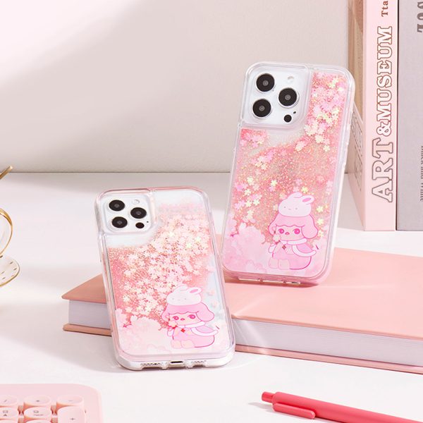 POP MART PUCKY Cherry Blossom Phone Case for iPhone 12/13 Series - Image 2