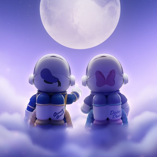 POP MART MEGA Space Molly 1000% Donald Duck & Daisy Duck - Image 4
