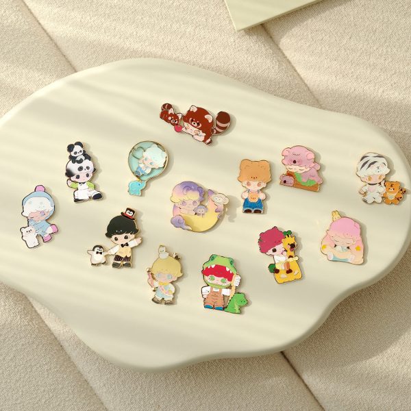 POP MART Dimoo Animal Kingdom Series Enamel Pin Badge Blind Box - Image 3
