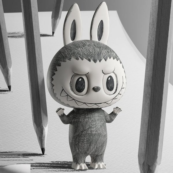 POP MART MEGA LABUBU 400% Sketch - Image 4