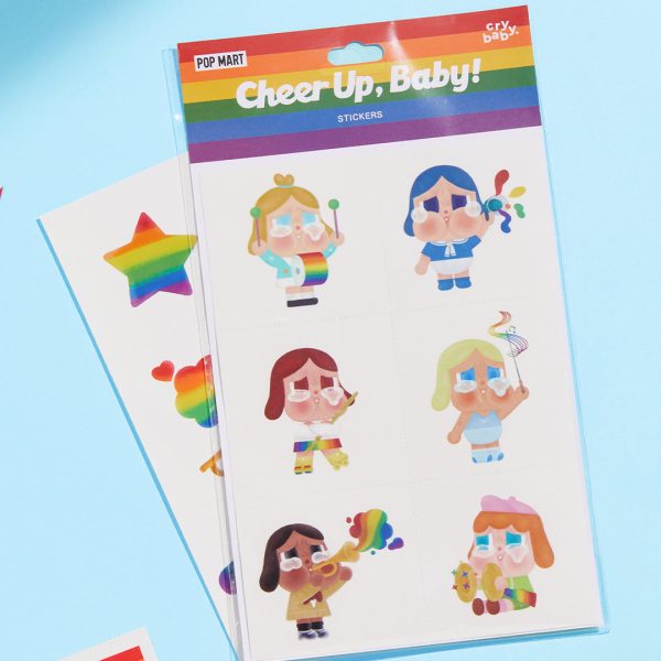 POP MART CRYBABY Cheer Up. Baby! Series Stickers - Image 2