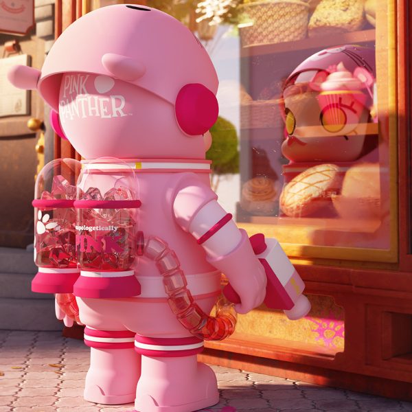 POP MART MEGA Space Molly 400% Pink Panther - Image 4