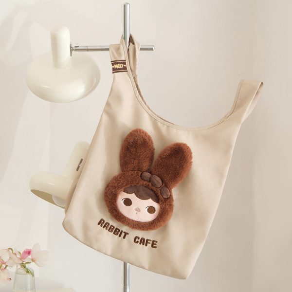 POP MART Pucky Rabbit Cafe Series Tote Bag - Image 2