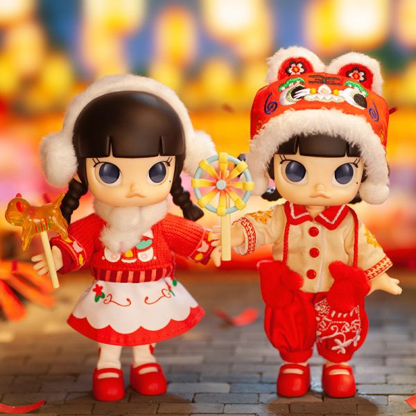 POP MART Molly Baby Tiger BJD Set Doll Collectible Figure - Image 2