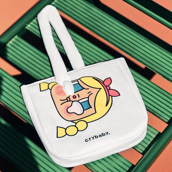 POP MART Crybaby Sunset Concert Series Cotton Filled Tote Bag - Image 2
