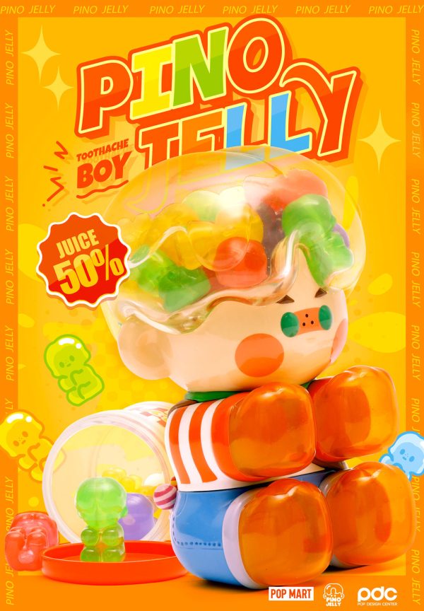 POP MART Pino Jelly Toothache Boy 200% Figurine - Image 3