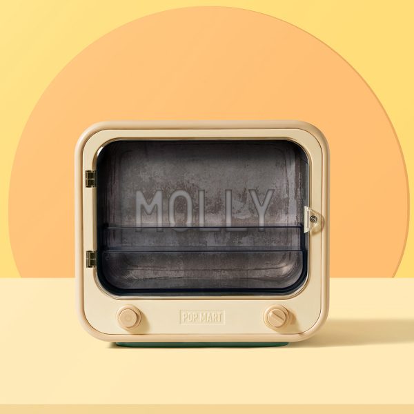 POP MART TV Set Luminous Display Box Container - Molly Anniversary Statues Classical Retro - Image 2