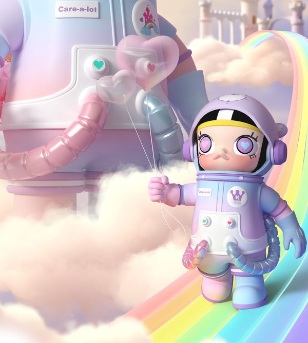 POP MART MEGA Space Molly 400%+100% Combo Care-a-Lot Bear - Image 3