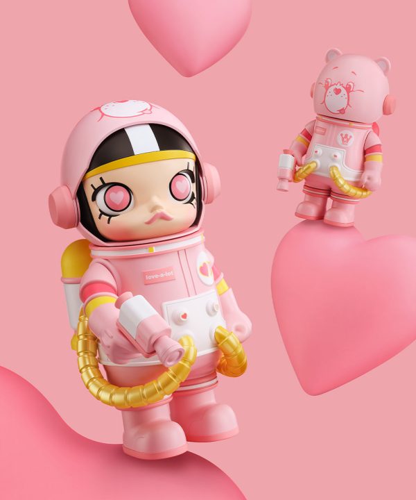 POP MART MEGA Space Molly 400%+100% Combo Love-a-Lot Bear - Image 3