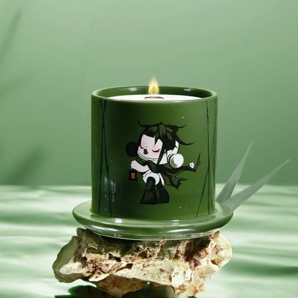 POP MART SKULLPANDA The Ink Plum Blossom Series Scented Candle - Image 4