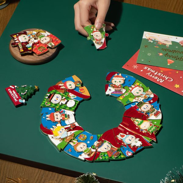 POP MART The Monsters Let's Christmas Series Puzzle Fridge Magnet Blind Box - Image 3
