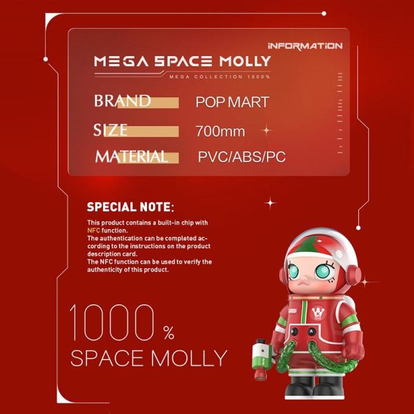 POP MART MEGA Space Molly 1000% Christmas - Image 8