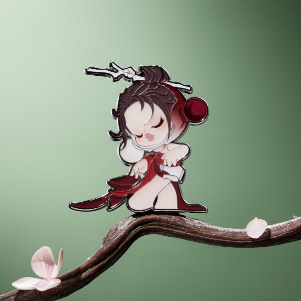 POP MART SKULLPANDA The Ink Plum Blossom Series Enamel Pin Badge Blind Box - Image 2