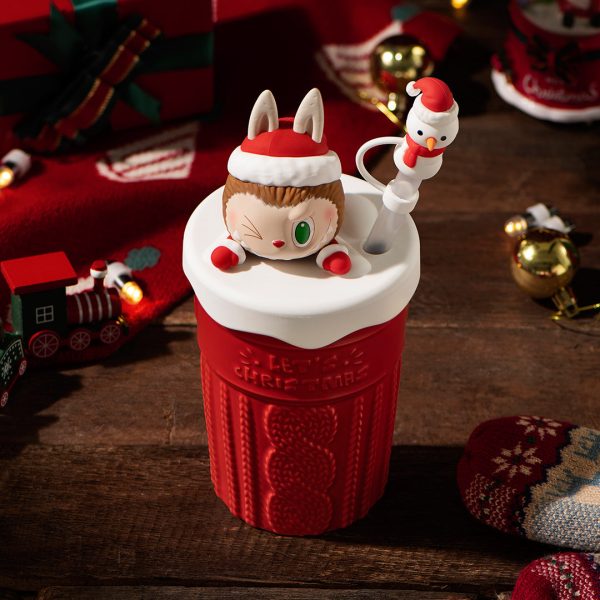 POP MART The Monsters Let-s Christmas Series Straw Cup - Image 3
