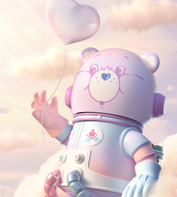 POP MART MEGA Space Molly 400%+100% Combo Care-a-Lot Bear - Image 5