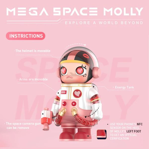 POP MART MEGA Space Molly 1000% Heartbeat - Image 9