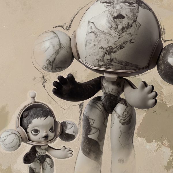 POP MART MEGA α SKULLPANDA 400% Egon Schiele - Image 3