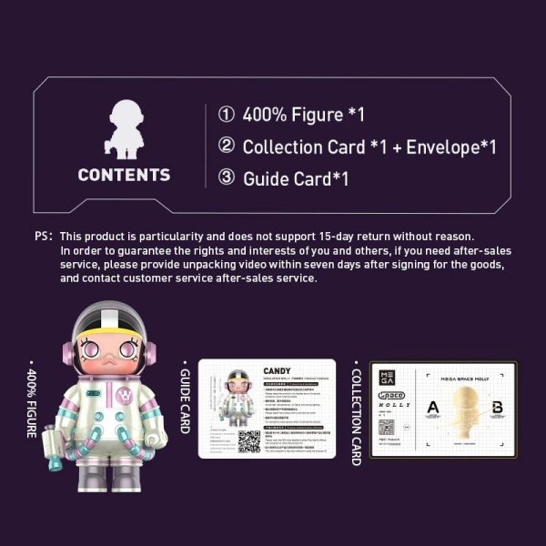 POP MART MEGA Space Molly 400% Candy - Image 8