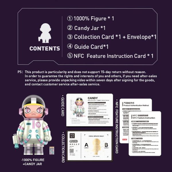POP MART MEGA Space Molly 1000% Candy - Image 8