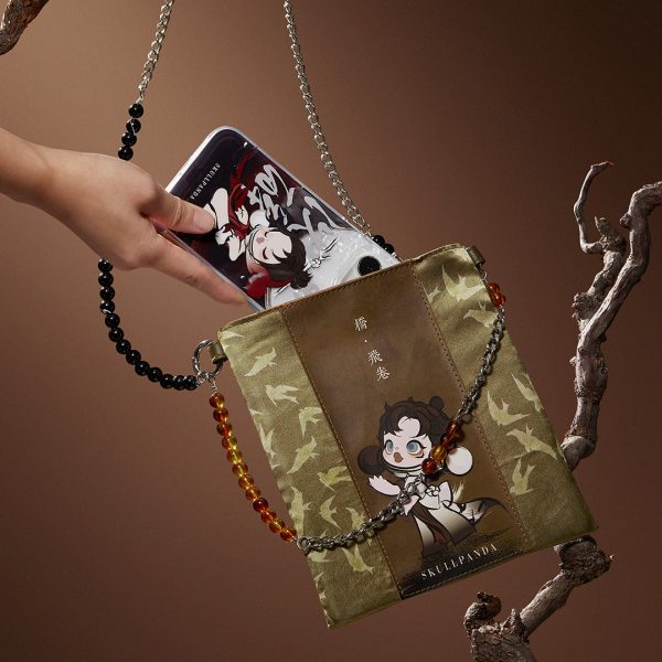 POP MART SKULLPANDA The Ink Plum Blossom Series Mini Bag - Image 4