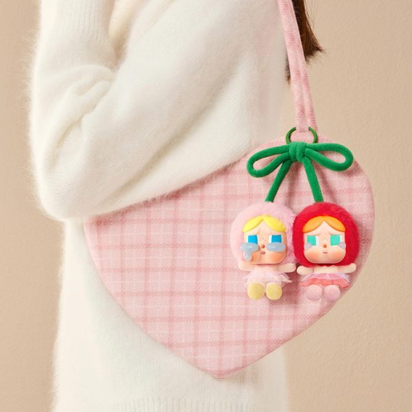 POP MART CRYBABY Crying For Love Series Vinyl Plush Pendant (Love You Cherry Much) - Image 4