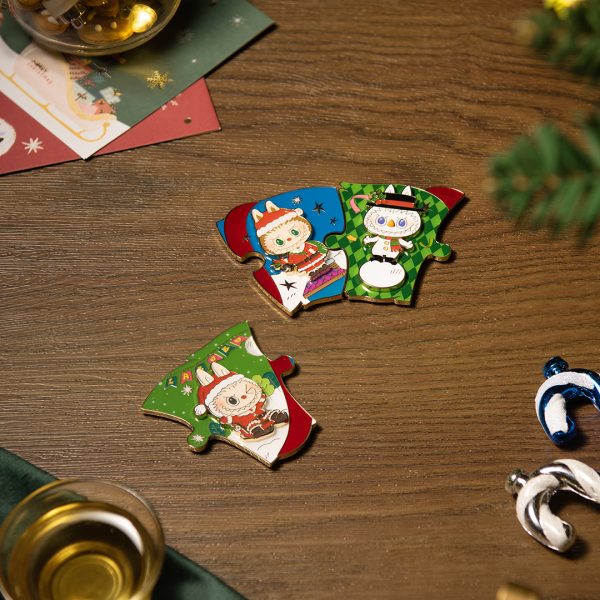 POP MART The Monsters Let's Christmas Series Puzzle Fridge Magnet Blind Box - Image 4