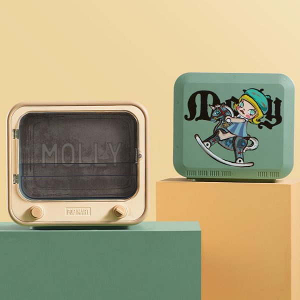 POP MART TV Set Luminous Display Box Container - Molly Anniversary Statues Classical Retro - Image 4