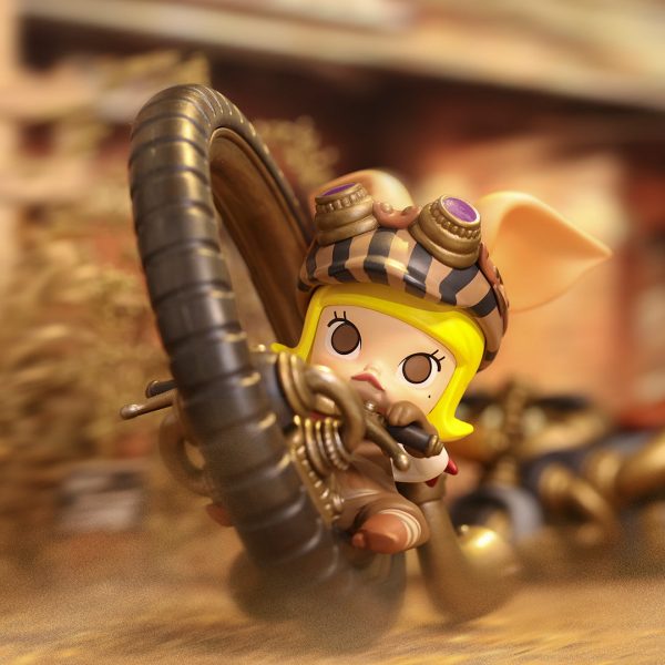 POP MART MOLLY Steam Punk Piggy Bike 100% Figurine - Image 4