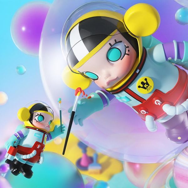 POP MART MEGA Space Molly 1000% Little Painter - Image 5