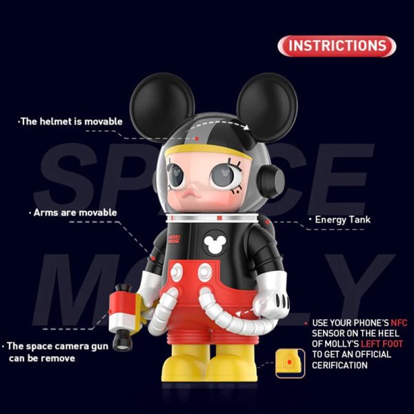 POP MART MEGA Space Molly 1000% Mickey & Minnie - Image 7