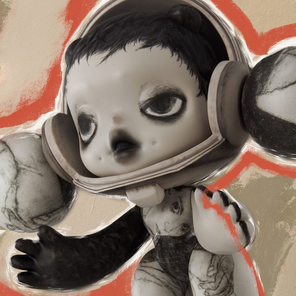 POP MART MEGA α SKULLPANDA 400% Egon Schiele - Image 4