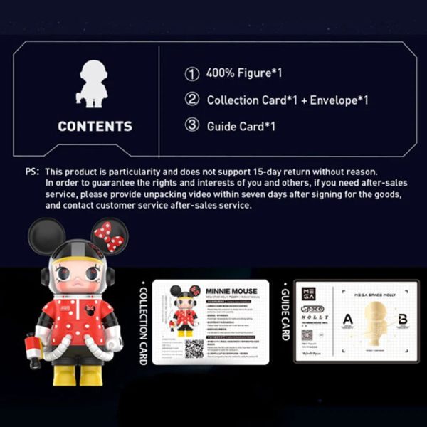 POP MART MEGA Space Molly 400% Mickey & Minnie - Image 7