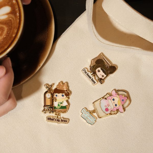 POP MART Pucky Rabbit Cafe Series Enamel Pin Badge Blind Box - Image 3