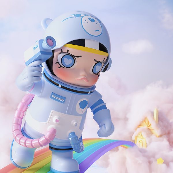 POP MART MEGA Space Molly 400%+100% Combo Grumpy Bear - Image 2